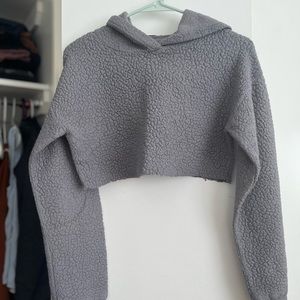 Grey crop sweater